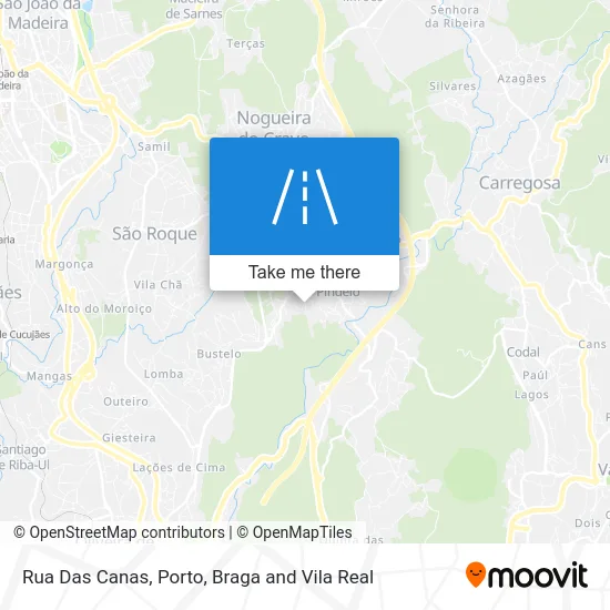 Rua Das Canas map