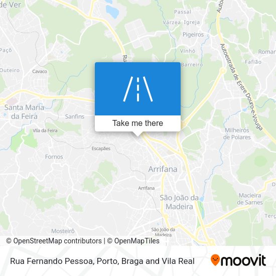 Rua Fernando Pessoa mapa