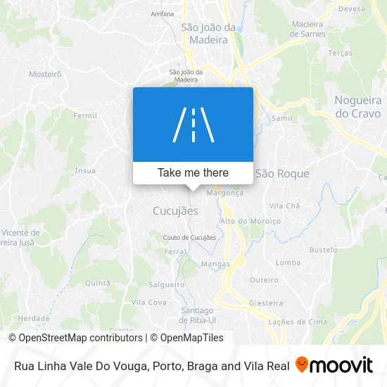 Rua Linha Vale Do Vouga map
