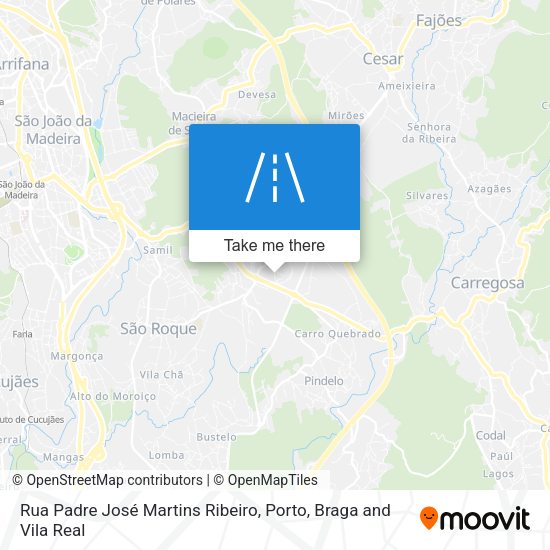 Rua Padre José Martins Ribeiro mapa