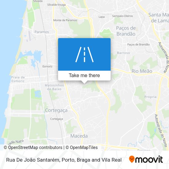 Rua De João Santarém map