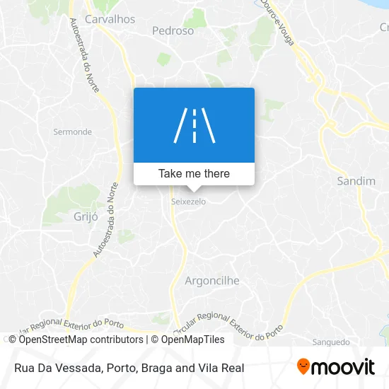 Rua Da Vessada map