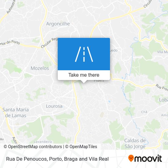 Rua De Penoucos mapa
