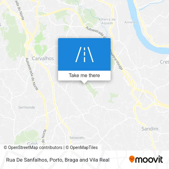 Rua De Sanfalhos map