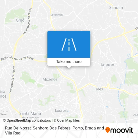 Rua De Nossa Senhora Das Febres map