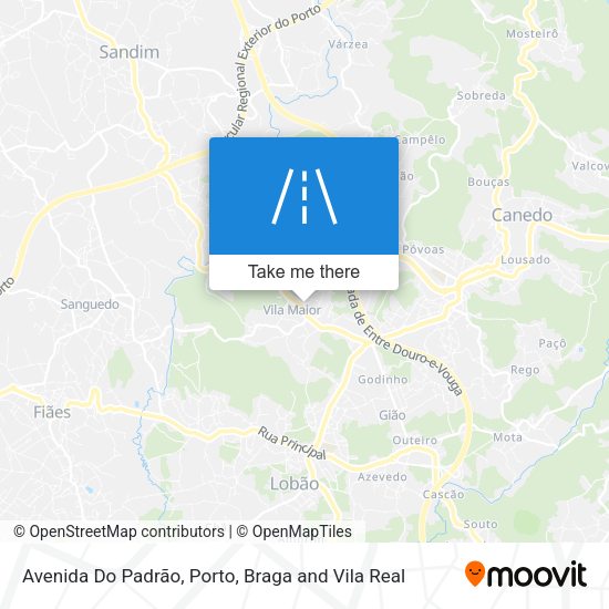 Avenida Do Padrão mapa