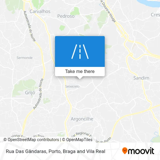Rua Das Gândaras map