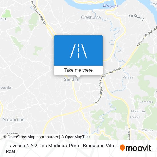 Travessa N.º 2 Dos Modicus mapa