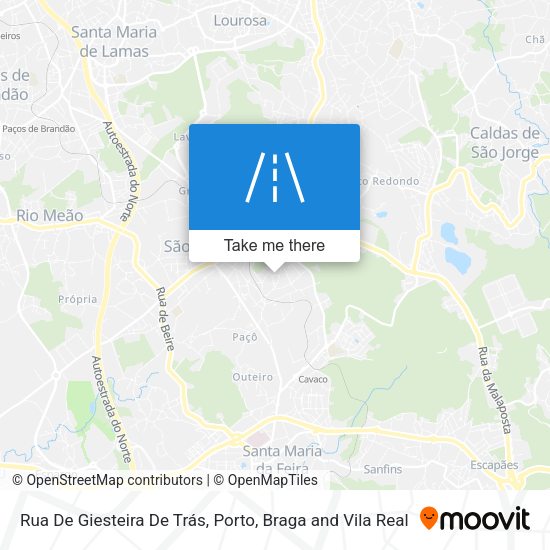 Rua De Giesteira De Trás map