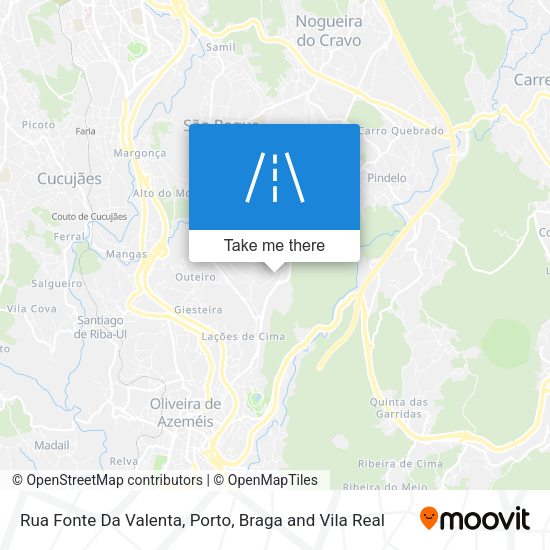Rua Fonte Da Valenta mapa