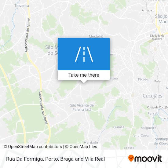 Rua Da Formiga map