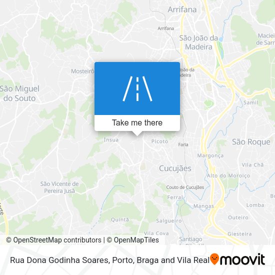 Rua Dona Godinha Soares mapa