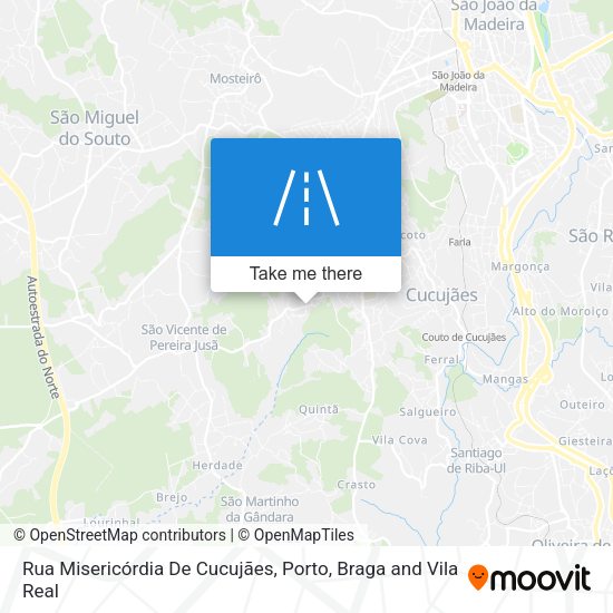 Rua Misericórdia De Cucujães mapa