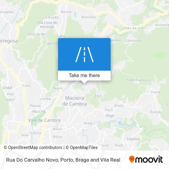 Rua Do Carvalho Novo map