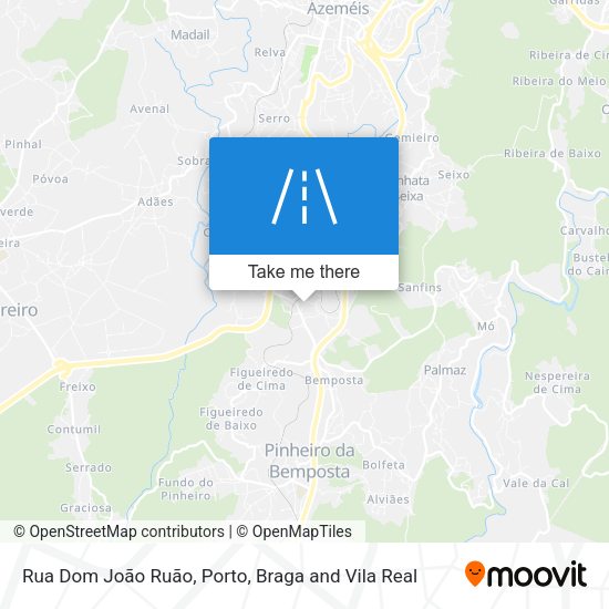 Rua Dom João Ruão mapa
