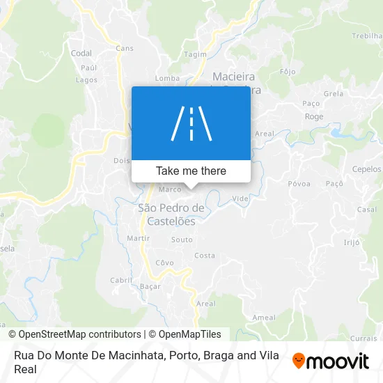 Rua Do Monte De Macinhata map