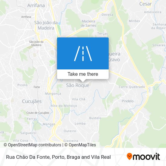 Rua Chão Da Fonte mapa