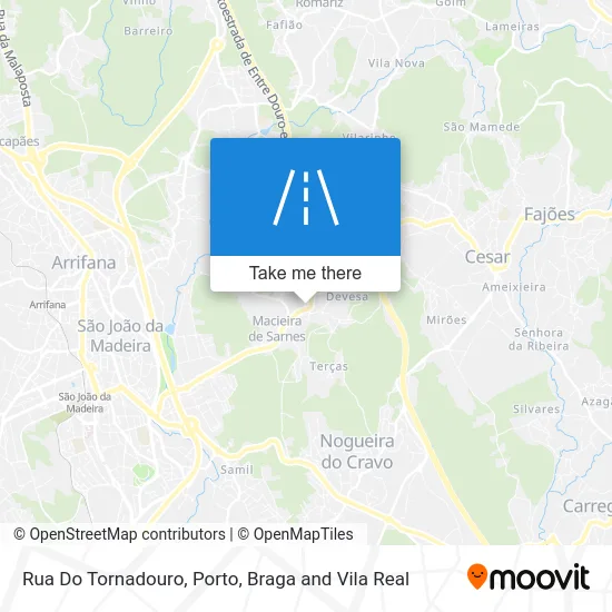 Rua Do Tornadouro map