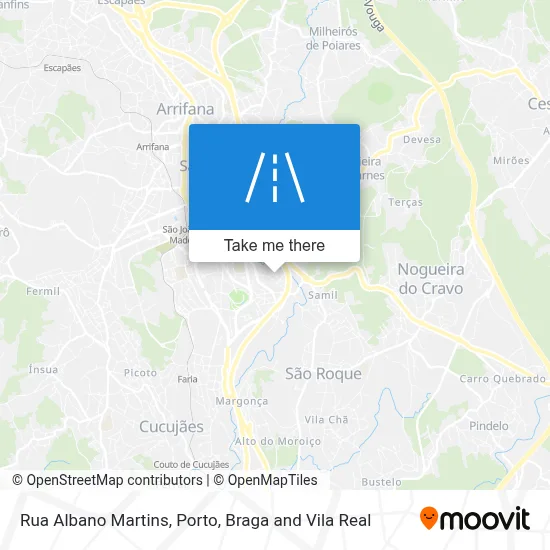 Rua Albano Martins map
