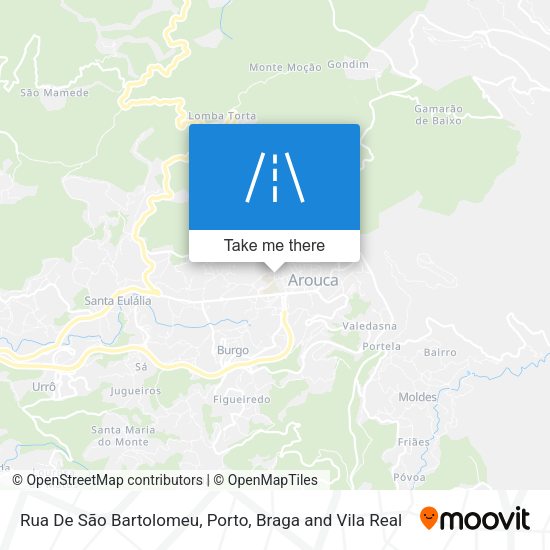 Rua De São Bartolomeu mapa