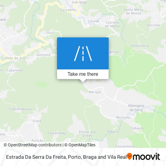 Estrada Da Serra Da Freita map