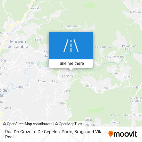 Rua Do Cruzeiro De Cepelos mapa