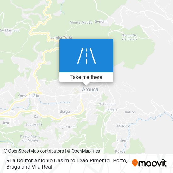 Rua Doutor António Casimiro Leão Pimentel mapa