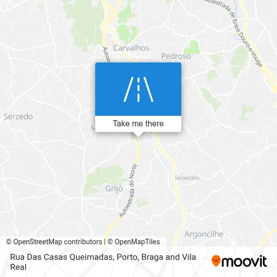 Rua Das Casas Queimadas map