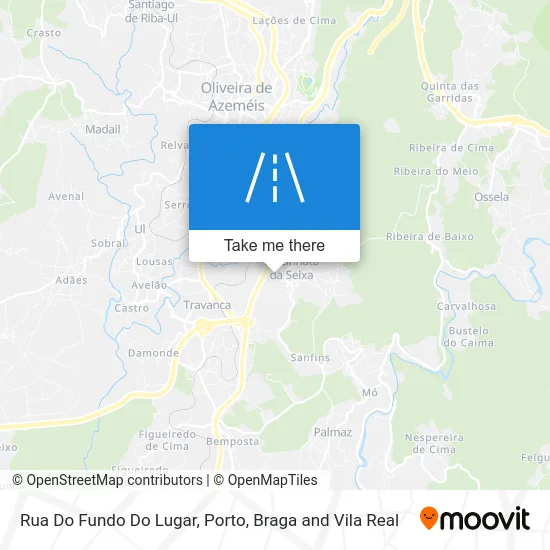 Rua Do Fundo Do Lugar map