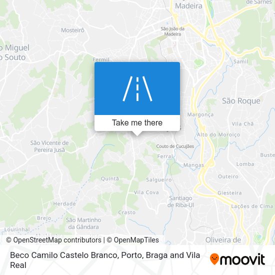 Beco Camilo Castelo Branco mapa