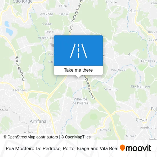 Rua Mosteiro De Pedroso map