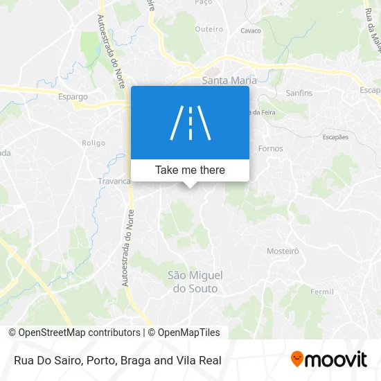 Rua Do Sairo map