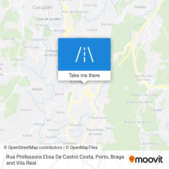 Rua Professora Elisa De Castro Costa map