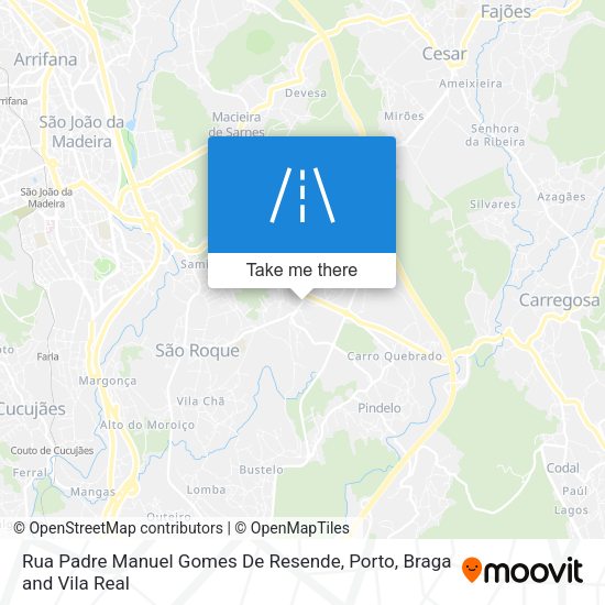 Rua Padre Manuel Gomes De Resende map