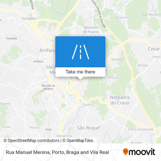 Rua Manuel Menina mapa