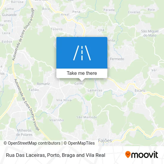 Rua Das Laceiras map