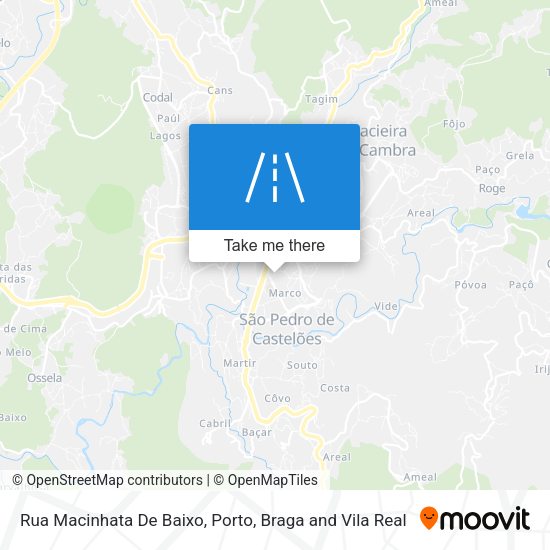 Rua Macinhata De Baixo mapa