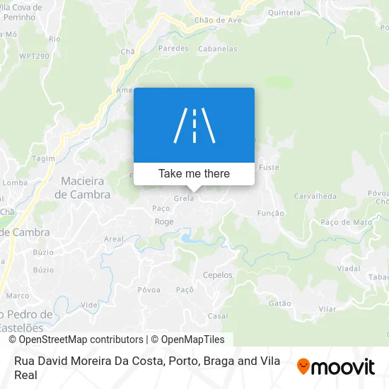 Rua David Moreira Da Costa map