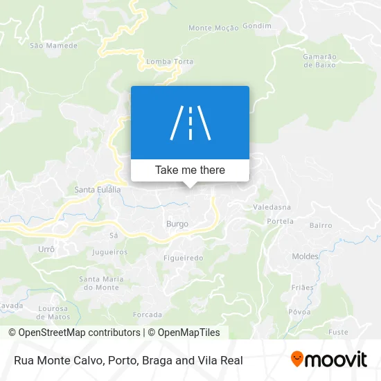 Rua Monte Calvo map