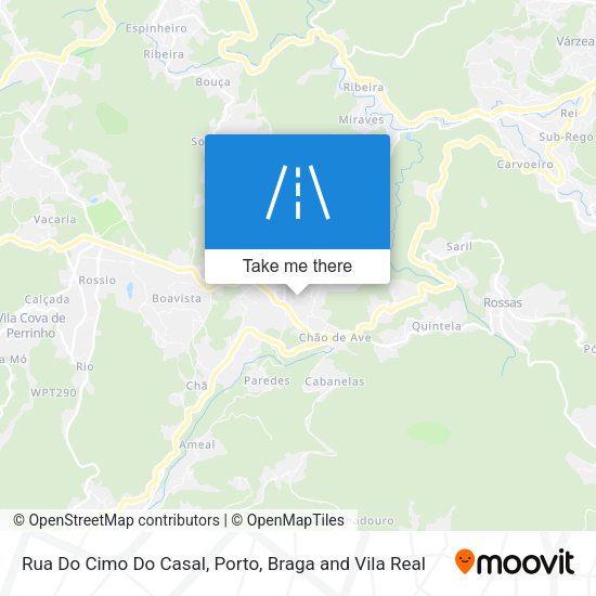 Rua Do Cimo Do Casal mapa
