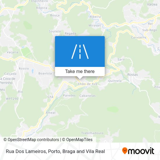 Rua Dos Lameiros mapa