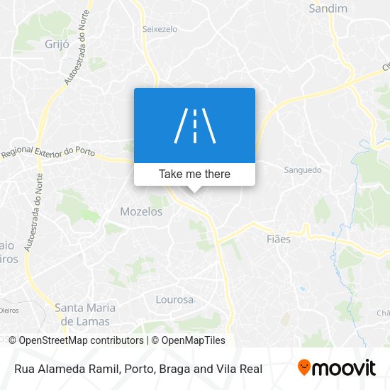 Rua Alameda Ramil mapa