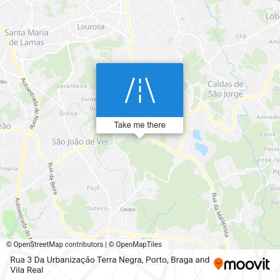 Rua 3 Da Urbanização Terra Negra mapa