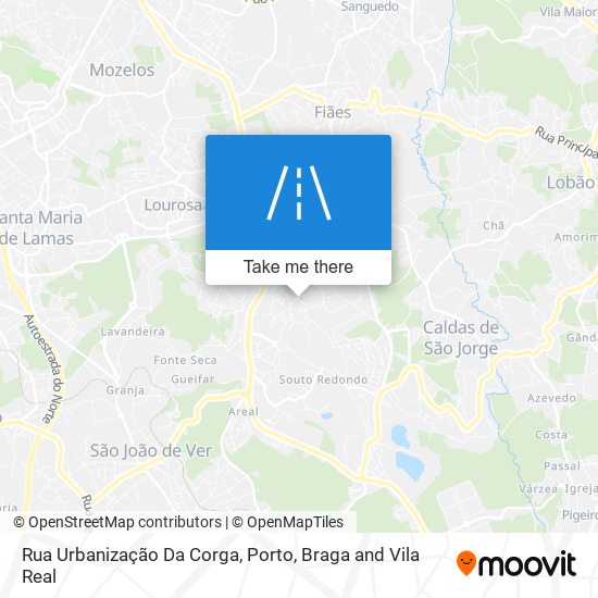 Rua Urbanização Da Corga map