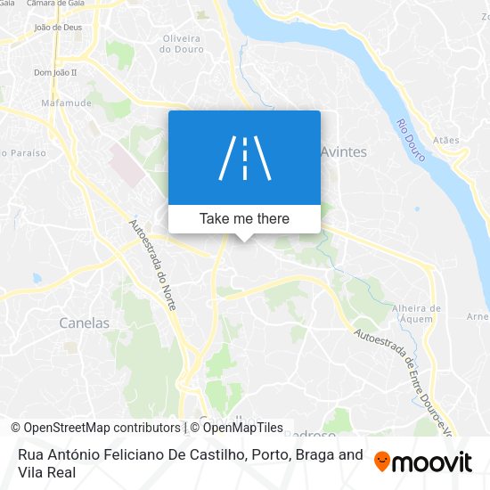 Rua António Feliciano De Castilho map