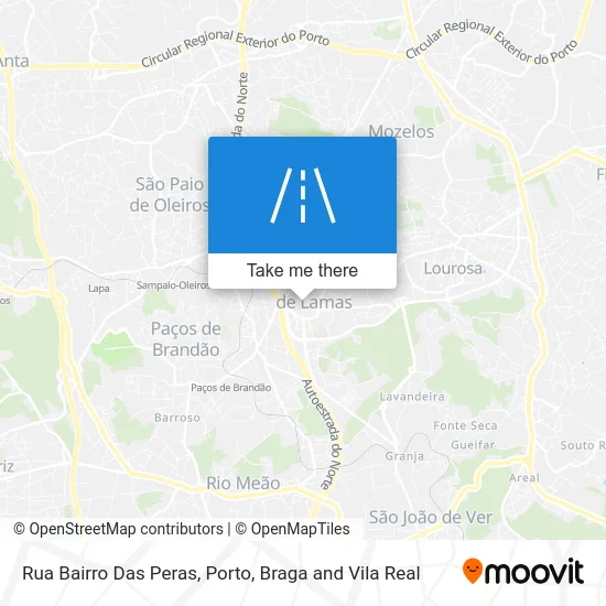 Rua Bairro Das Peras map