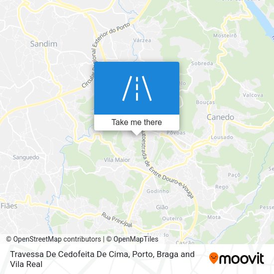 Travessa De Cedofeita De Cima mapa