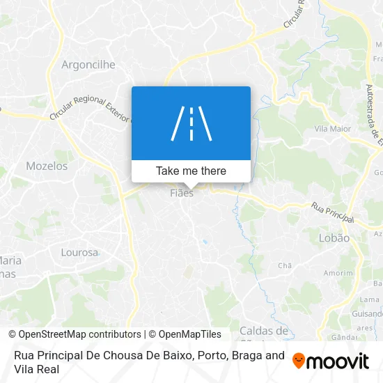 Rua Principal De Chousa De Baixo map