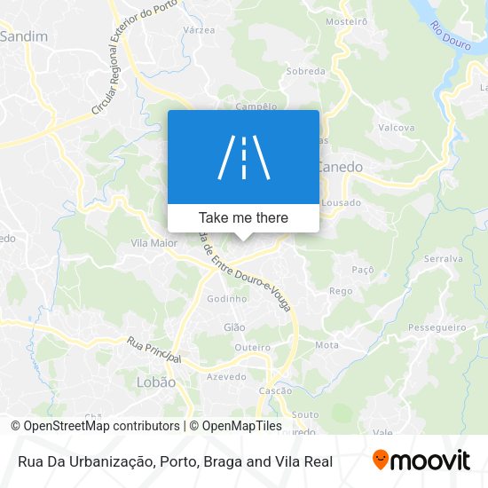 Rua Da Urbanização map