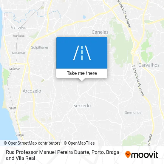 Rua Professor Manuel Pereira Duarte map